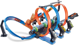 Hot Wheels Criss Cross Crash Motorized Track Set