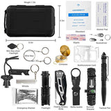 18 in 1 Emergency Survival Kit Professional Tactical Defense Equipment Tools