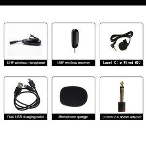 Professional Smart Phone Mic Mini Mobile UHF Wireless Microphones