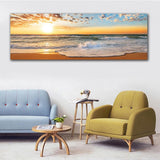 Sunset Beach Canvas Painting