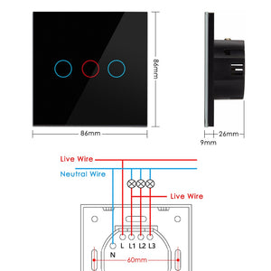 Tuya Touch Sensor Wall Switch Voice Work with Alexa