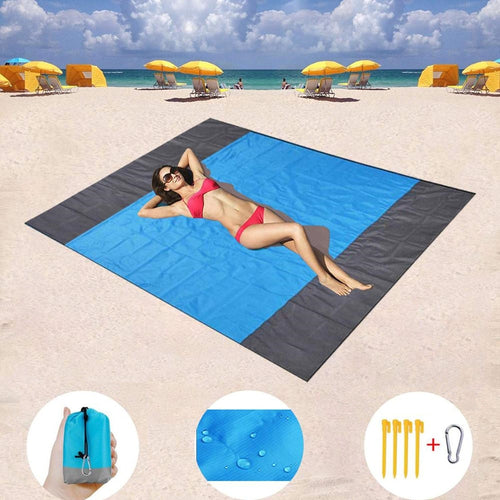 Waterproof Beach Towel Blanket Pocket Sand Free Towel Large Portable Mat Beach Camping Outdoor Towel Beach Picnic Mat Towel