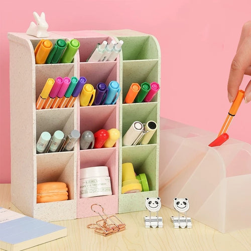 Pen Pencil Makeup Desk Storage Box