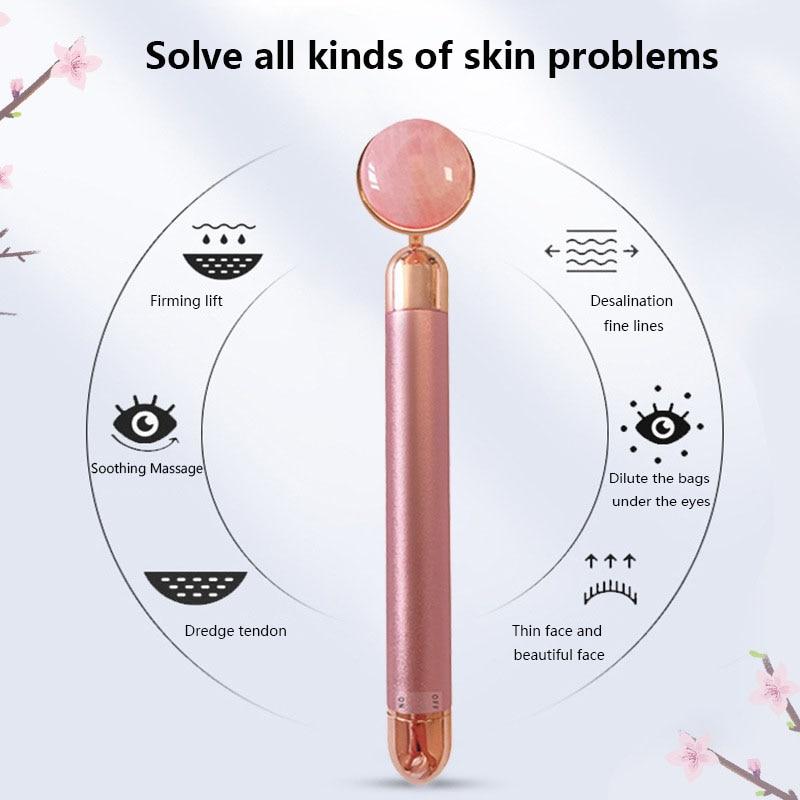 Rose Quartz Slimming Face Massager