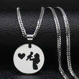 Mom and Baby Stainless Steel Necklace for Women