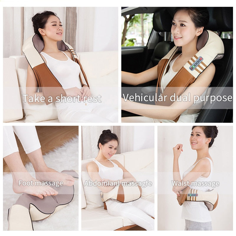 U Shape Electrical Shiatsu Body Massager (with Gift Box)