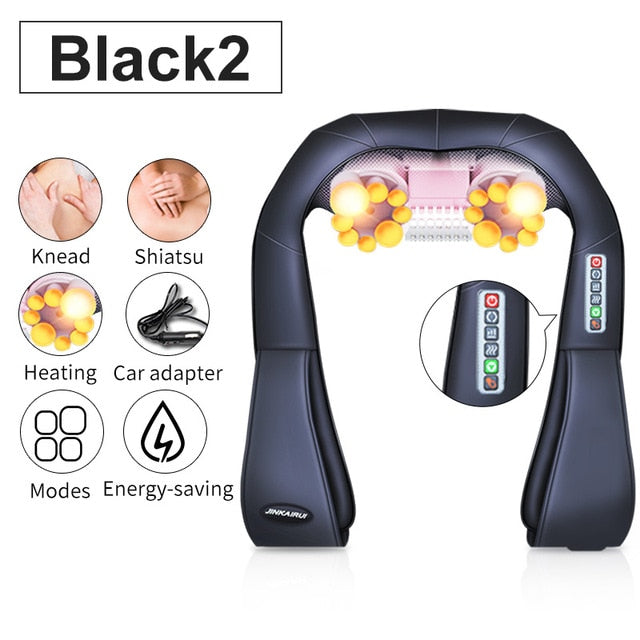 U Shape Electrical Shiatsu Body Massager (with Gift Box)