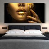 Large African Woman Face Canvas Painting