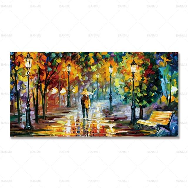 Tree Lined Trails Canvas Painting