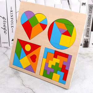 4 in 1 Wooden Puzzle Educational Toy