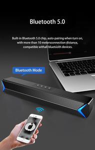 TV Sound Bar AUX USB Wired and Wireless Bluetooth Home Theater