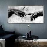 Hand of God Black & White Canvas