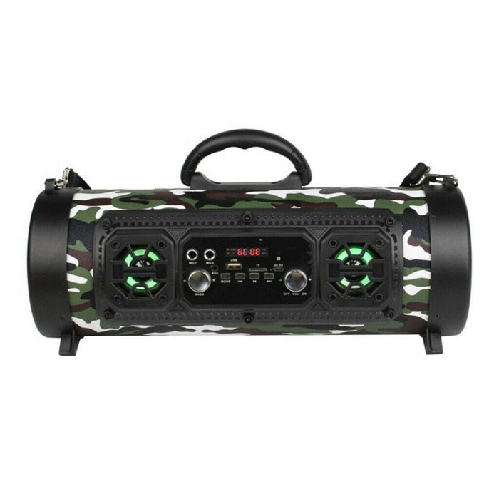 Portable High-power 15W Music Barrel Speaker for Outdoor Spot