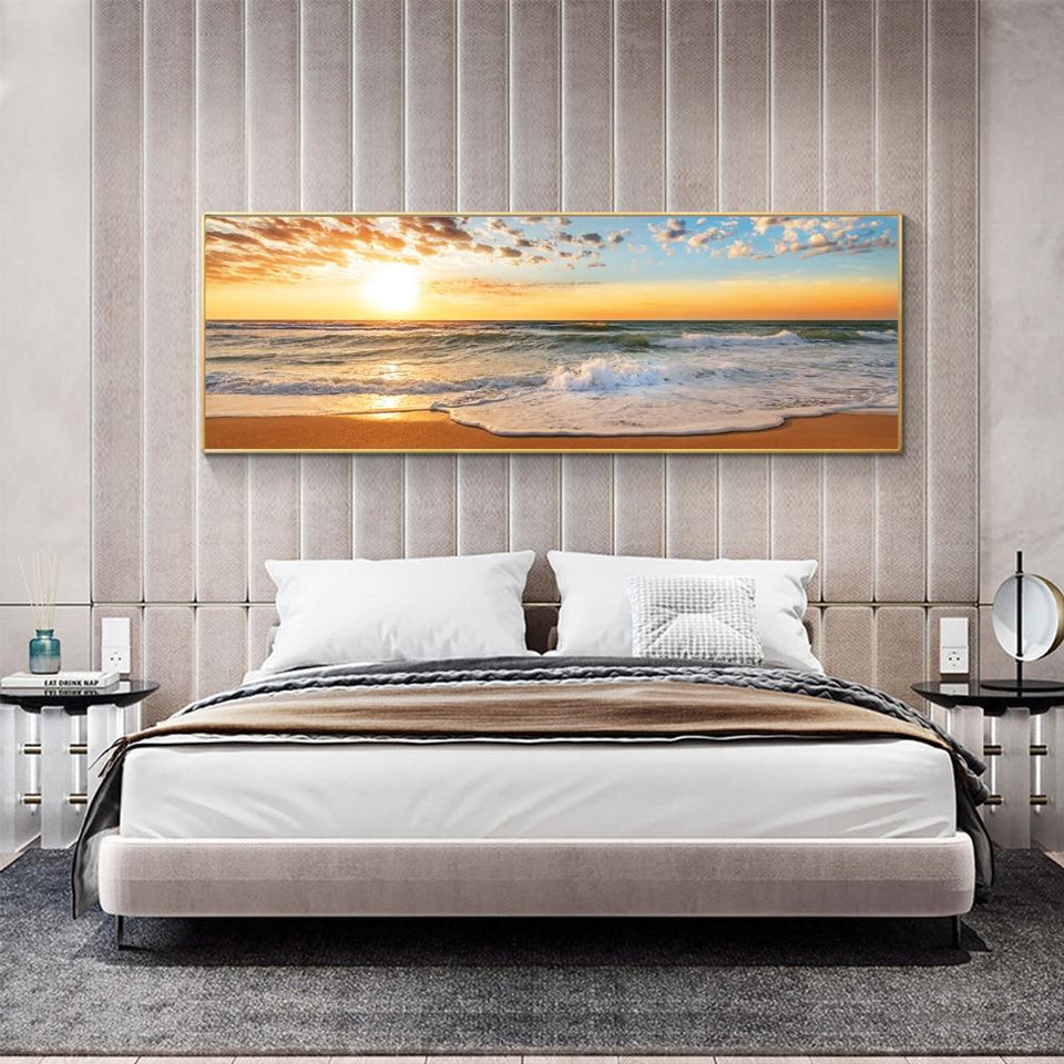 Sunset Beach Canvas Painting