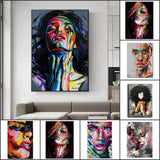 Colorful Woman Abstract Painting