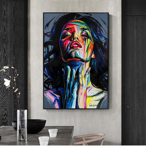 Colorful Woman Abstract Painting