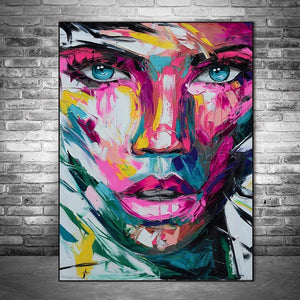 Colorful Woman Abstract Painting