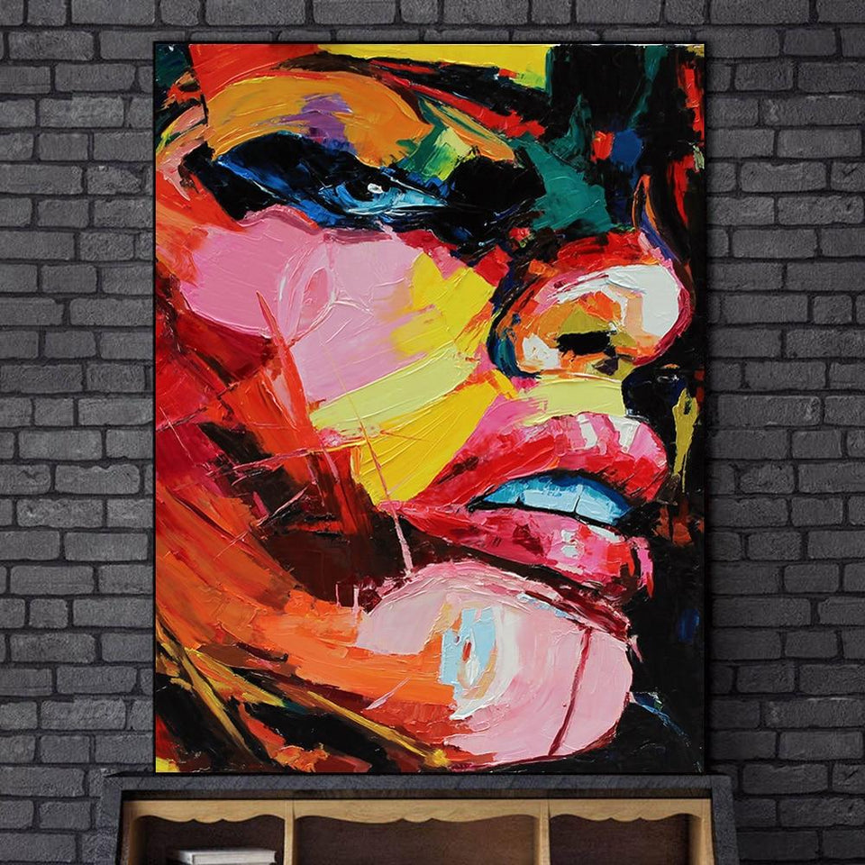 Colorful Woman Abstract Painting