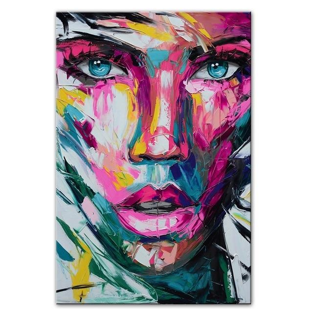 Colorful Woman Abstract Painting