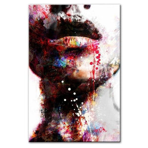 Colorful Woman Abstract Painting