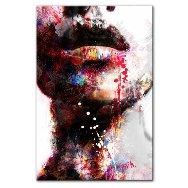 Colorful Woman Abstract Painting