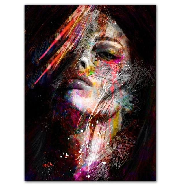 Colorful Woman Abstract Painting