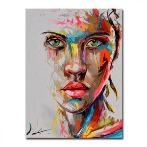 Colorful Woman Abstract Painting