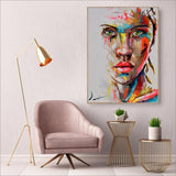 Colorful Woman Abstract Painting