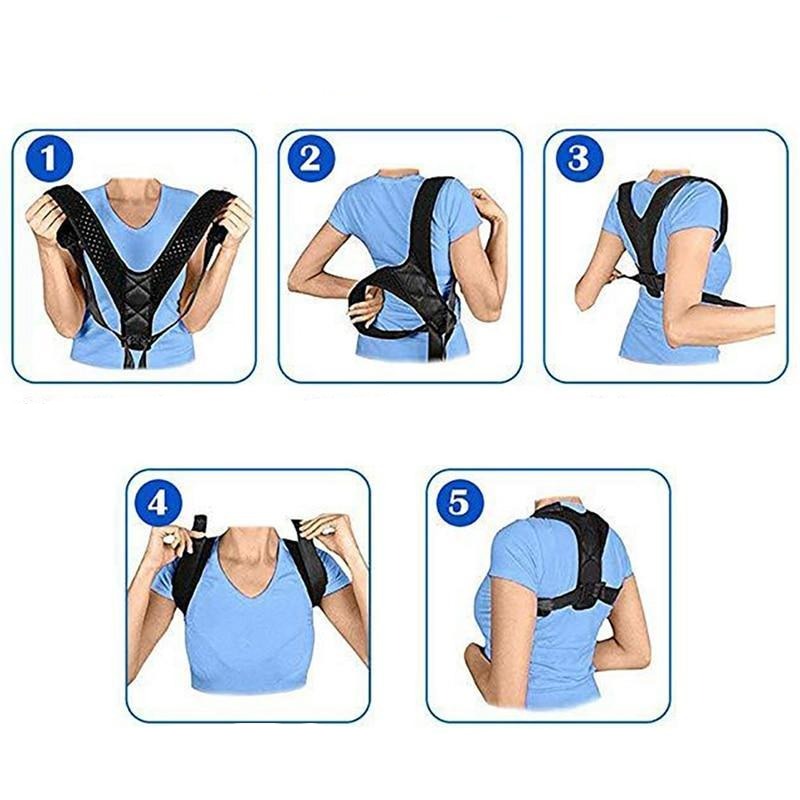 Adjustable Posture Corrector Back Support Strap