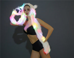 LED Faux Fur Hat