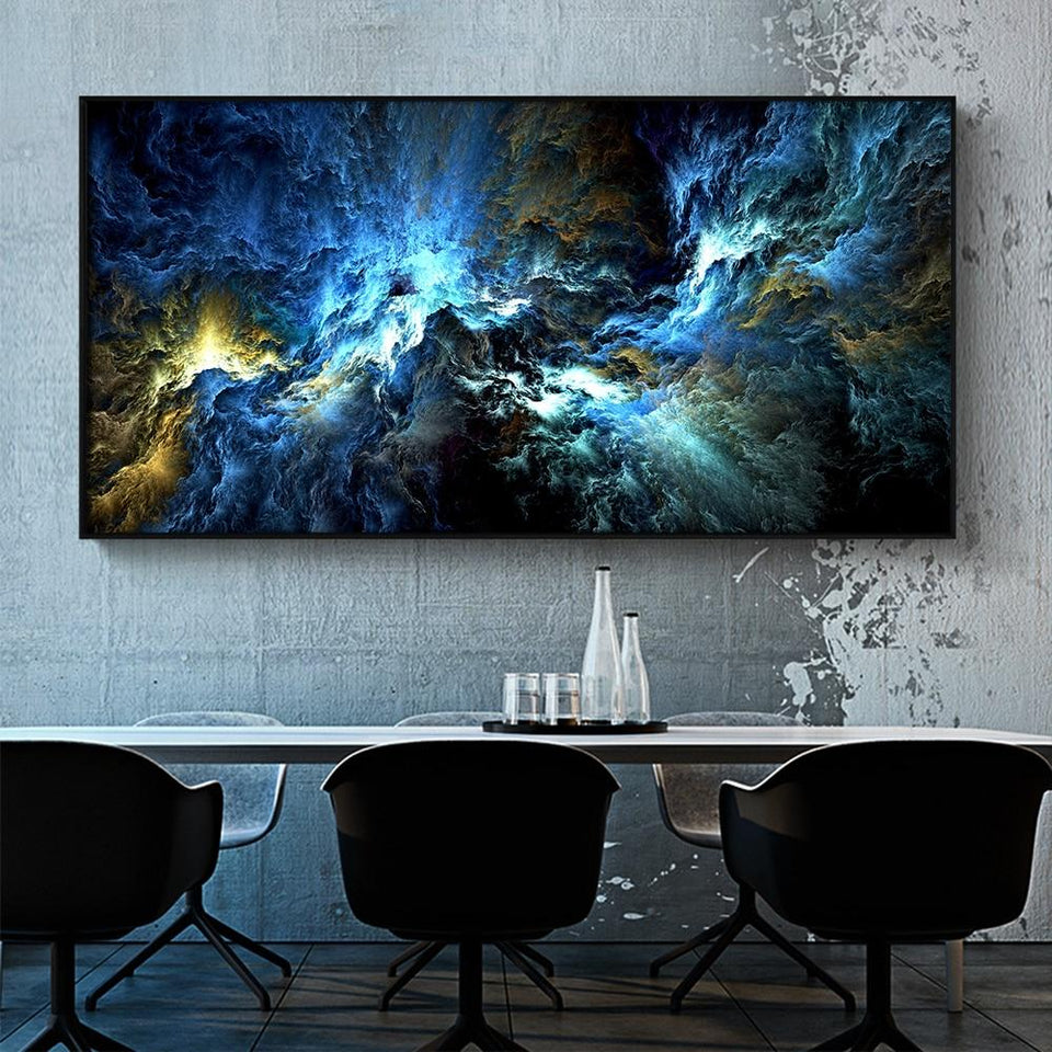 Abstract Cloud Painting Landscape Canvas Print