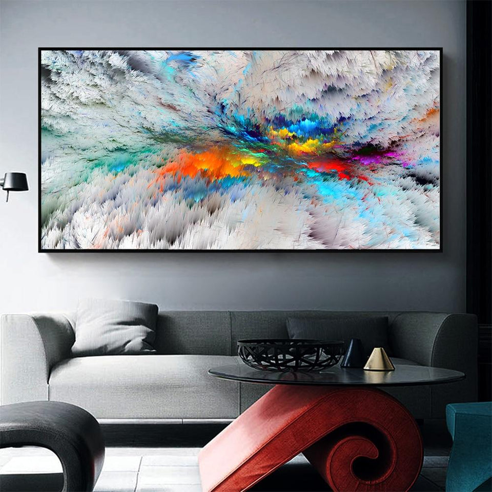 Abstract Cloud Painting Landscape Canvas Print