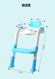 Folding Baby Potty Training Seat with Adjustable Ladder