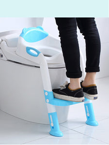 Folding Baby Potty Training Seat with Adjustable Ladder