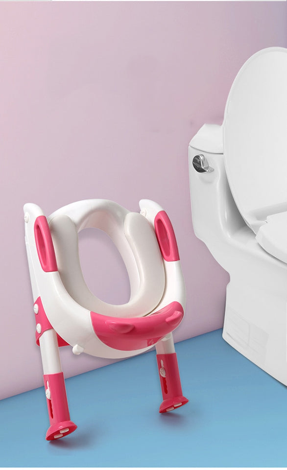 Folding Baby Potty Training Seat with Adjustable Ladder