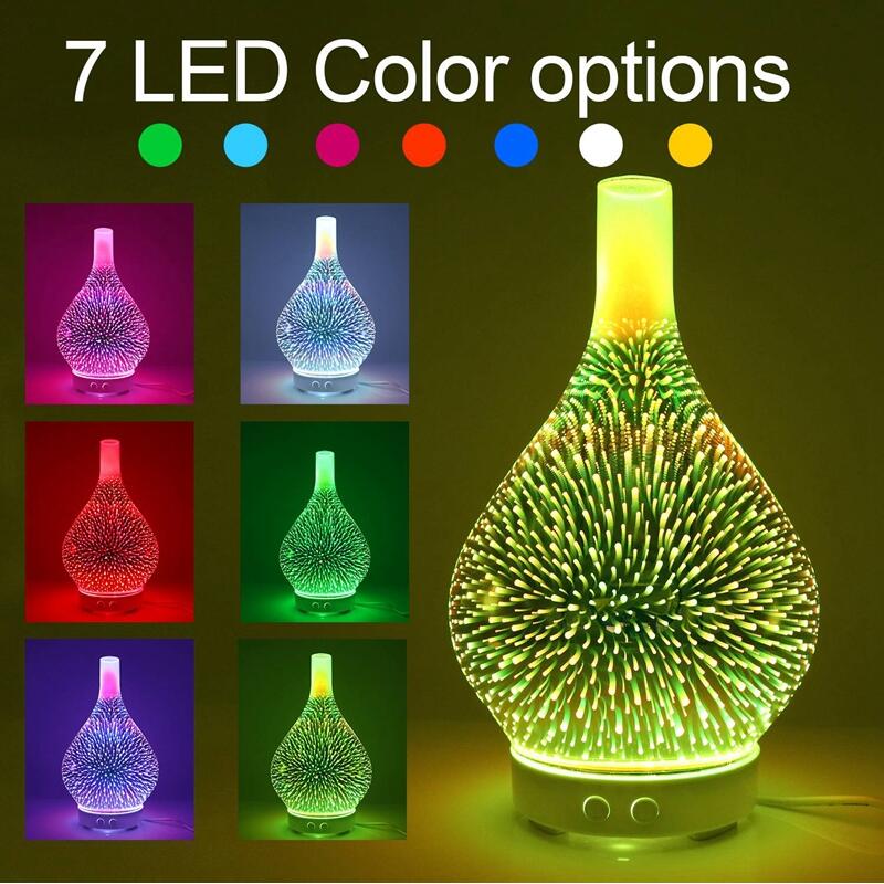 3D Firework Glass Vase Shape Aroma diffuser