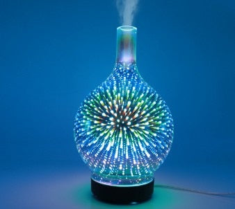 3D Firework Glass Vase Shape Aroma diffuser