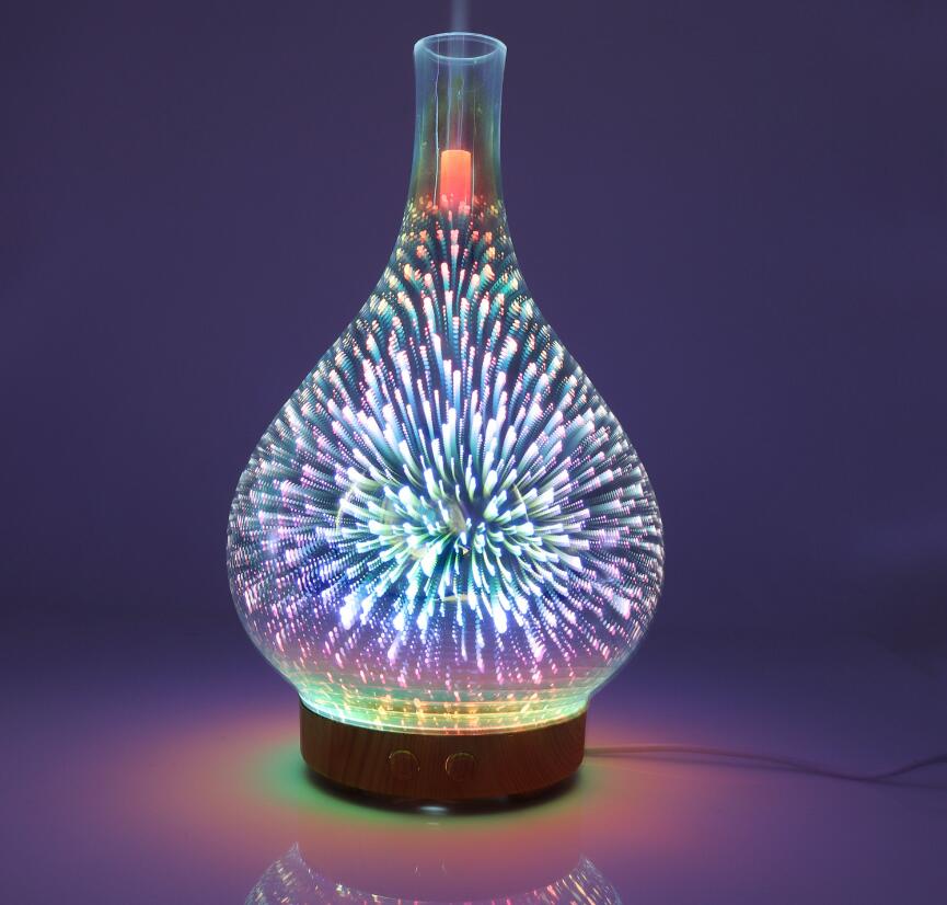 3D Firework Glass Vase Shape Aroma diffuser