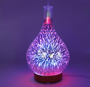 3D Firework Glass Vase Shape Aroma diffuser