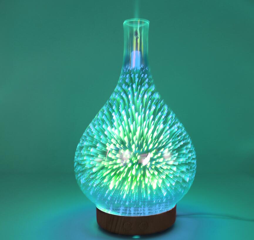 3D Firework Glass Vase Shape Aroma diffuser