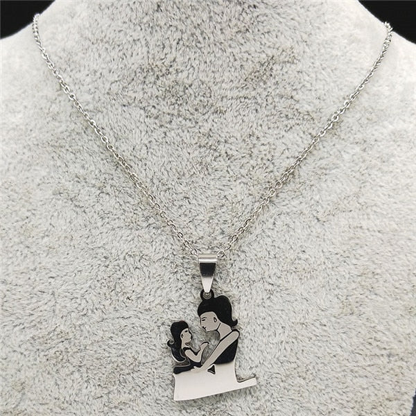 Mom Daughter Stainless Steel Chain Necklace