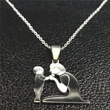 Mom Daughter Stainless Steel Chain Necklace