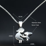 Mom Daughter Stainless Steel Chain Necklace