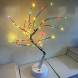 LED Tabletop Bonsai Tree Light Touch Switch DIY Artificial Light Tree Lamp Decoration Festival Holiday Battery/USB Operated D30