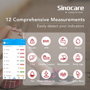 Sinocare Smart Body Fat Composition Scale