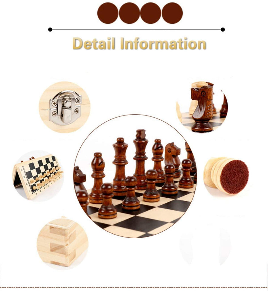 High-Quality Wooden Chess Board