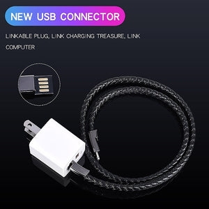 Portable Leather Mini Micro USB Bracelet Charger