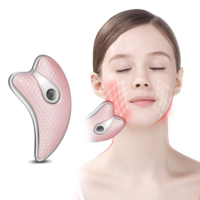 Guasha Scraping Facial Massager LED Light