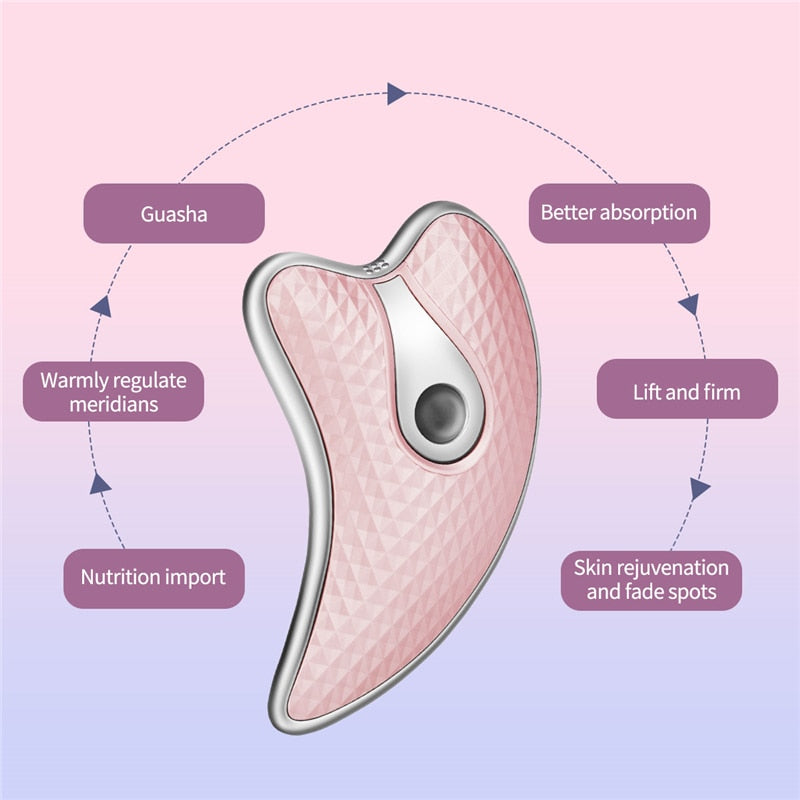 Guasha Scraping Facial Massager LED Light