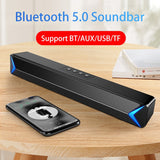 TV Sound Bar AUX USB Wired and Wireless Bluetooth Home Theater